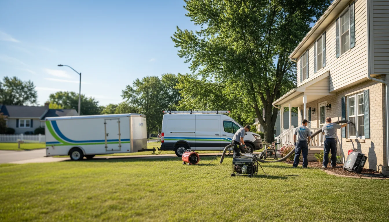 Flooded Basement Restoration And Cleanup With Repair in White Pigeon, MI near me